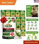 10 Herb Seeds Variety Pack 3,000+ Non-gmo Heirloom For Home Gardening. Fixed Price $15.99.