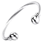 Silver Magnetic Bracelet Bangle Women Restore Energy Balance Power Calm Joy. Fixed Price $25.27.