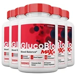Glucobio Max + Blood Support Capsules, 2X Higher Strength, (5 Pack). Fixed Price $60.75.
