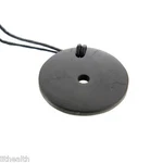Shieldite (shungite) Hoop Emf Protection Pendant. Fixed Price $25.96.