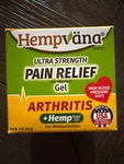 Hempvana Arthritis Pain Relief Gel Ultra Strength Seed Oil 4OZ. Fixed Price $10.00.