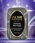 Alive Set Of 2 - 100% Natural Dead Sea Mineral Purifying Mud Soap. Fixed Price $9.75.