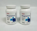 2-PACK Gnc Magnesium 500MG Capsules 240 Count *exp 04/2028*. Fixed Price $26.09.
