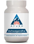 Ayush Herbs Ashwagandha Root Powder For Stress, 500MG - 120 Vegetarian Capsule. Fixed Price $42.00.