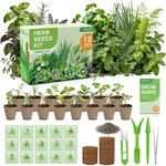 15 Herb Indoor Garden Kit Starter Fruivity 12800+ Non-gmo Seeds With Genovese. Fixed Price $39.79.