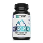Zhou Neuro-peak Brain Supplements For Memory 30 Count (pack Of 1), Multi. Fixed Price $35.90.