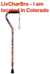 Adjustable Walking Cane Nova Joy Offset Designer Lightweight Foam Handle Strap. Fixed Price $32.89.