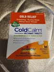 Boiron Coldcalm Meltaway Tablets For Relief Of Common Symptoms - 60 Count. Fixed Price $12.95.