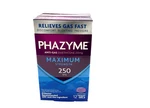 Phazyme Anti Gas Max Strength 250MG Simethicone 12 Gels 3 Exp 06/2026. Fixed Price $10.99.