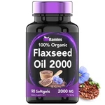 Tnvitamins Organic Flaxseed Oil Softgels: 2000 Mg - 90 Count (pack 1). Fixed Price $22.34.