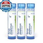Boiron Ferrum Phosphoricum 6C Homeopathic Medicine For Cold Flu - Pack Of 3 240. Fixed Price $36.26.