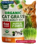 Home Grown Organic Cat-grass Seed Mix (oat & Barley) 4 Oz Easy Indoor Plante. Fixed Price $13.49.