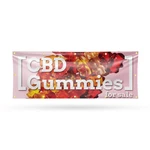 Cbd Gummies For Sale Vinyl Banner Sign With Metal Grommets Heavy-duty. Fixed Price $29.99.