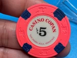 $5 Casino Copan -san Pedro Sula Honduras Chip -Z-3914. Fixed Price $29.95.
