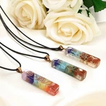 7 Chakra Orgonite Pendant Natural Stone Reiki Healing Energy Unisex Necklace. Fixed Price $11.77.