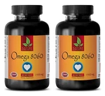 Brain Memory Booster - Omega 8060 Healthy Skin Nails Hair 2 Bottles. Fixed Price $38.20.