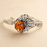 Baltic Cognac Amber Bracelet Spider Web Design. Fixed Price $165.00.