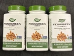 3X Natures Way Fenugreek Seed 1,300 Mg Per Serving 180 Capsules Each EXP:06/2028. Fixed Price $29.89.