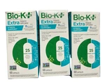 3 Pack Bio-k Plus Extra Probiotic Stress Support 60 Vegan Caps Exp 05/26. Fixed Price $19.99.