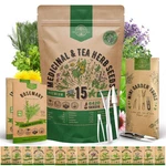 Organo Republic 15 Medicinal & Tea Herb Seeds Variety Pack 6,420+ Nongmo Heir.... Fixed Price $27.66.