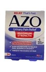 Azo Urinary Pain Relief Maximum Strength, #1 Most Trusted Brand, 24 Tablets. Fixed Price $18.99.