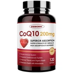 COQ10-200MG-SOFTGELS With Pqq, Bioperine & OMEGA-3, 120 Servings Coenzyme Q10.... Fixed Price $34.07.
