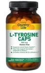 Worldwide 2 X Country Life L-tyrosine -- 500 Mg 100 Vegetarian Capsules. Fixed Price $76.98.