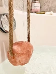 2 Pack 5 Lbs Himalayan Pink Salt Block On Rope For Shower Spa Bath Relax Therapy. Fixed Price $27.00.