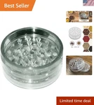 Compact Herb Grinder Set With Sharp Teeth & Magnetic Lids - Modern Kitchen Tool. Fixed Price $9.89.