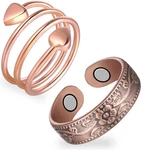 Feraco 2PCS Copper Rings For WOMEN,99.99% Pure Magnetic Thumb With. Fixed Price $17.49.