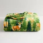 The Big One Deer Hunting Plush Fleece Throw Blanket 5X6 Ft Woods Outdoors New. Fixed Price $35.99.