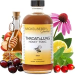 Mickelberry Gardens Throat Lung Honey Tonic 4OZ Organic Herbal Syrup. Fixed Price $21.09.