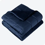 Bare Home Sensory Weighted Blanket 30 Pounds Dark Navy Plush Fleece. Fixed Price $110.00.
