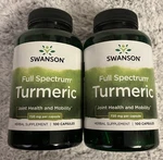 200 Caps Swanson Turmeric Root 720 Mg Joint Skin Digestive Health Curcuminoid. Fixed Price $17.75.