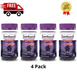 4PK Sambucol Black Elderberry Immune Support Gummies With Vitamin & Zinc, 30CT. Fixed Price $38.96.