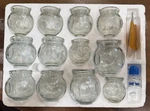 12-PIECE Thick Glass Cupping Set 4 Sizes, Fire Therapy. Fixed Price $60.00.