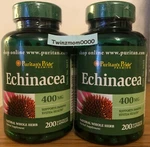 2X Echinacea 400MG Supports Immune System Health 200 Capsules =. Fixed Price $16.49.