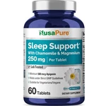 Nusapure Sleep Support With Chamomile & Magnesium 250 Mg 60 Per Tablets Non-gmo. Fixed Price $23.73.