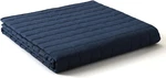 Luxury Weighted Blanket With Glass Beads, 15LBS, 48X72IN, Navy Blue. Fixed Price $69.99.