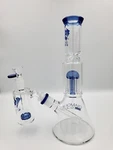 12" Diamond Glass Bong With Ashcatcher High Quality Showerhead Perk. Fixed Price $79.99.
