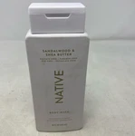 Native Body Wash - Sandalwood & Shea Butter, 18 Fl Oz (532 Ml), White Bottle. Fixed Price $8.62.
