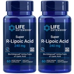 Super R-lipoic Acid 240MG R-ala Bio-enh Act. 2X60CAPS Life Extension. Fixed Price $60.88.