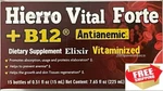 Hierro Vital Forte + B12 Antianemic Elixir 15 Bottles Drinkable Vitaminized. Fixed Price $28.65.