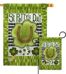 Luck Of The Irish Clover - Garden Houe Yard Flag Banner. Fixed Price $69.95.