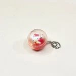 Vtg 2004 Hello Kitty Apple Liquid Globe Keychain Capsule Y2K Display. Fixed Price $44.95.