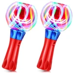 2-PIECE Light Spinner Wand Sensory Toys, Magic Ball, Led Orbiter For Party .... Fixed Price $19.35.