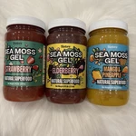 Biolore Sea Moss Gel Elderberry & Strawberry Mango Pineapple 3 Pack BB06/26. Fixed Price $29.99.