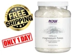 Now Food Solutions Magnesium Flakes, 100% Pure, 54 Oz (1531 G). Fixed Price $26.99.