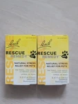 2 New Boxes - Bach Rescue Remedy Pet Dropper Homeopathy Natural Stress Relief. Fixed Price $22.00.