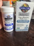 Garden Of Life Probiotics Gas + Bloating Daily Care & Once Men's 9/26 11/6. Fixed Price $20.00.
